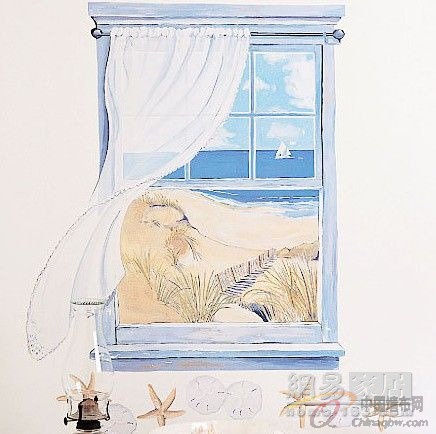 手繪墻飾 打造耀眼美居